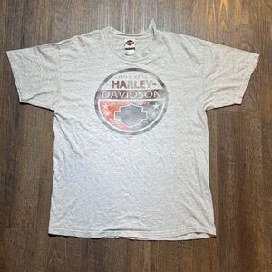 Harley-Davidson Light Gray Graphic Tee